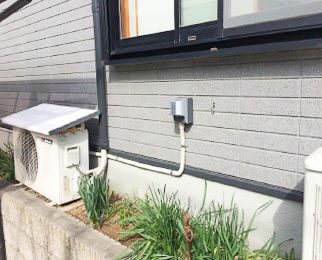空調部分のEV工事